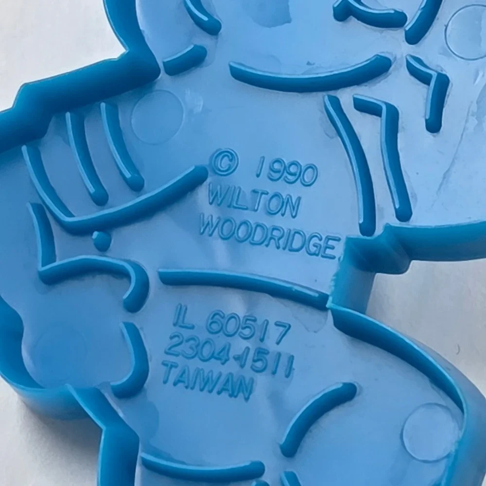 Vintage 1990 Wilton Baseball Cookie Cutters Set of 4 Blue Plastic 2304-1511